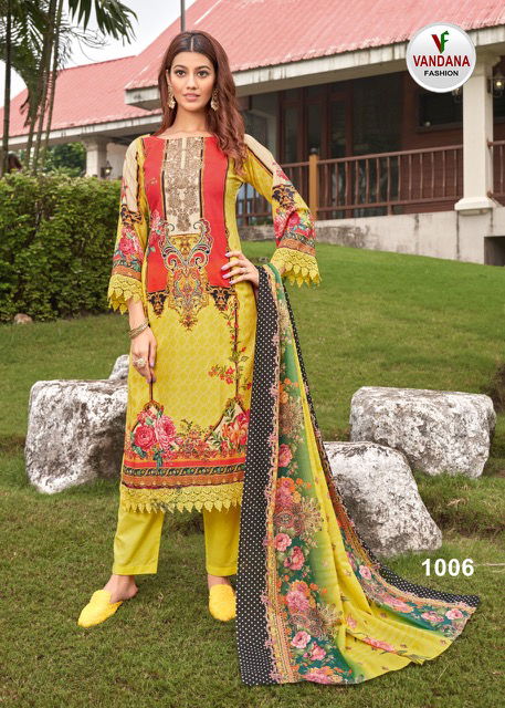 Vandana Mumtaz 1 Casual Wear Wholesale Dress Material Collection